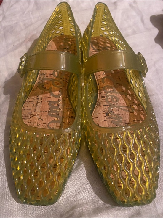 Sam Edelman Shoes - Sam Edelman Green Limo Jelly Mary Jane Flats